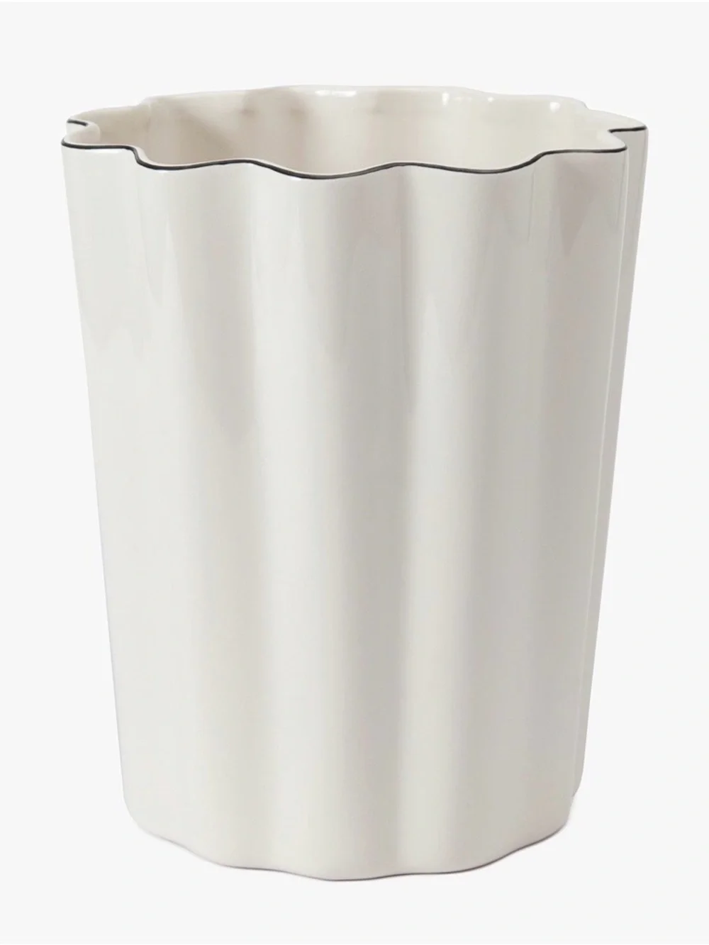 Brand New! Pottery Barn Odille Porcelain Waste Basket